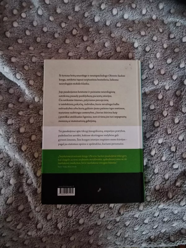 Vyras, kuris savo žmoną palaikė skrybėle - Oliver Sacks, knyga 3
