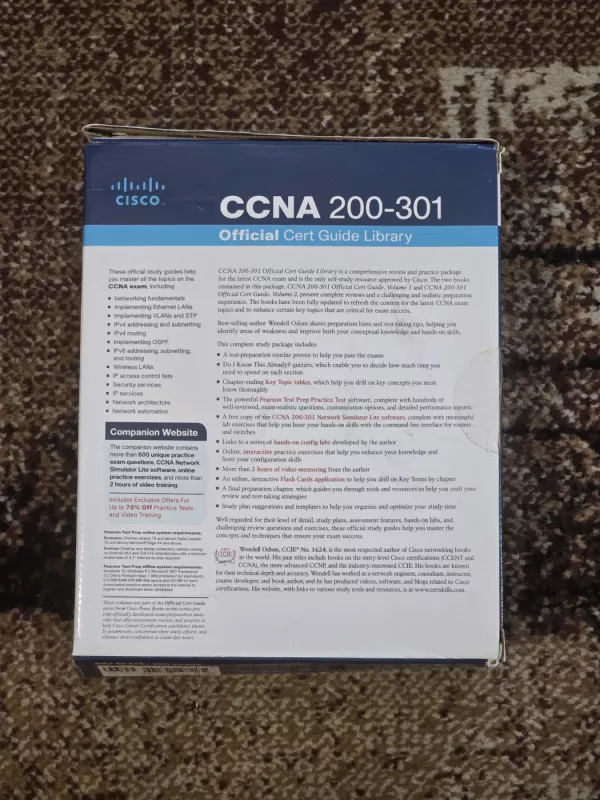 CCNA 200-301 Official Cert Guide Library - Wendell Odom, knyga 4