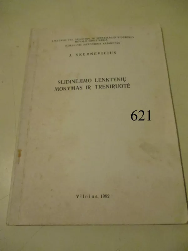 Slidinėjimo lenktinių mokymas ir treniruotė - J. Skernevičius, knyga 2