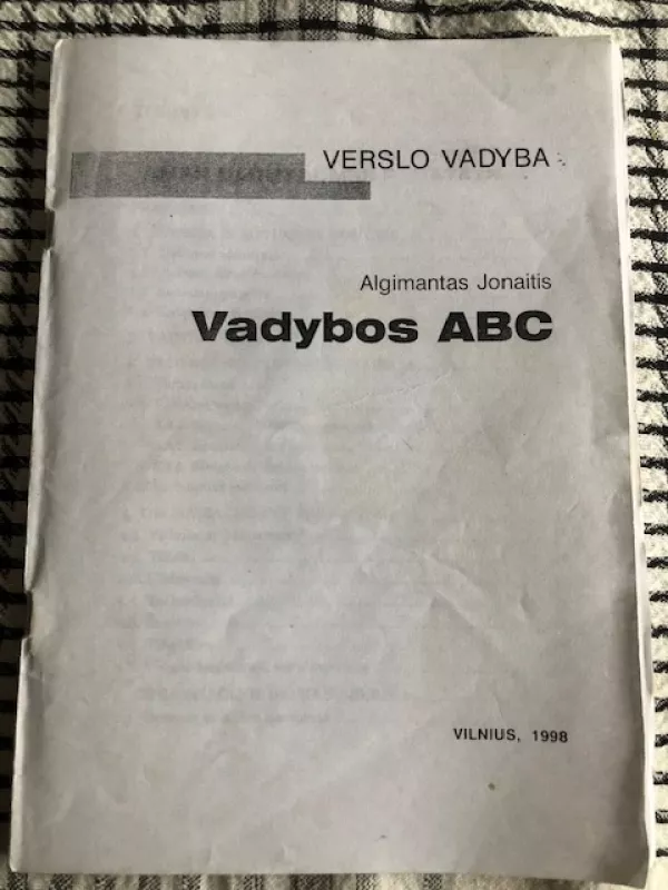 Vadybos ABC - Algimantas Jonaitis, knyga 2