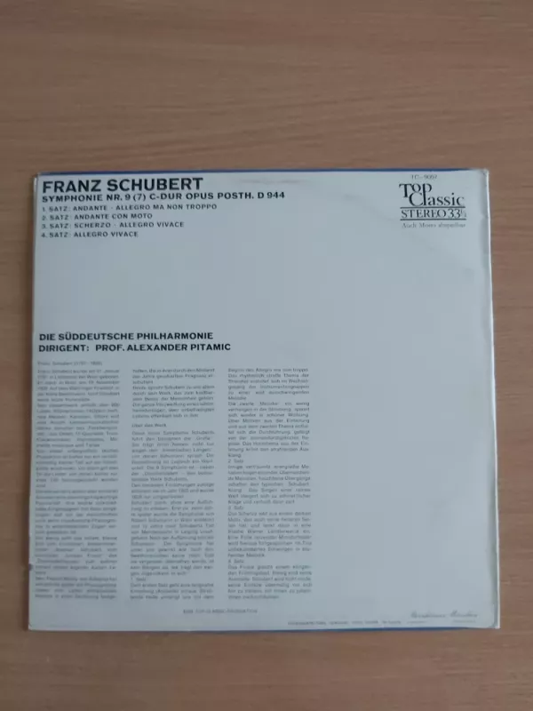 F. Shubert Symphonie Nr. 9 C - Dur - Franc Shubert, plokštelė 3