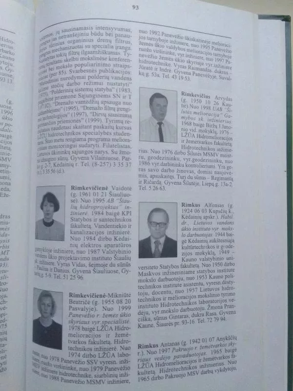 Lietuvos žemėtvarkos ir hidrotechnikos inžinierių sąjunga 2000 m. - Sudarė Vytautas Mikšys, knyga 5