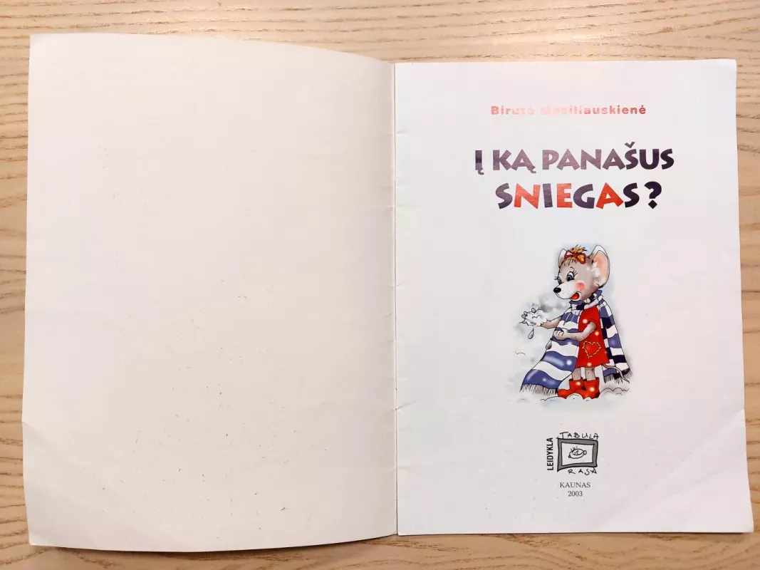 Į ką panašus sniegas? - Birutė Masiliauskienė, knyga 3