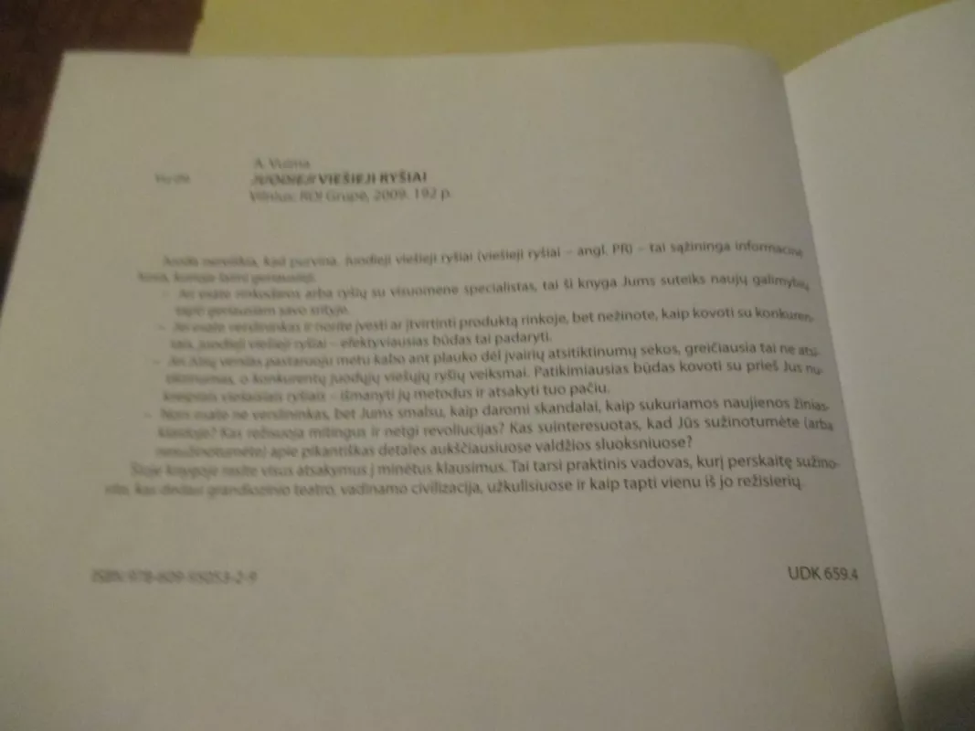 Juodieji viešieji ryšiai - Anton Vuima, knyga 5