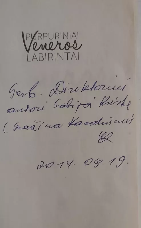 Purpuriniai Veneros labirintai - Kristė Gabija, knyga 4