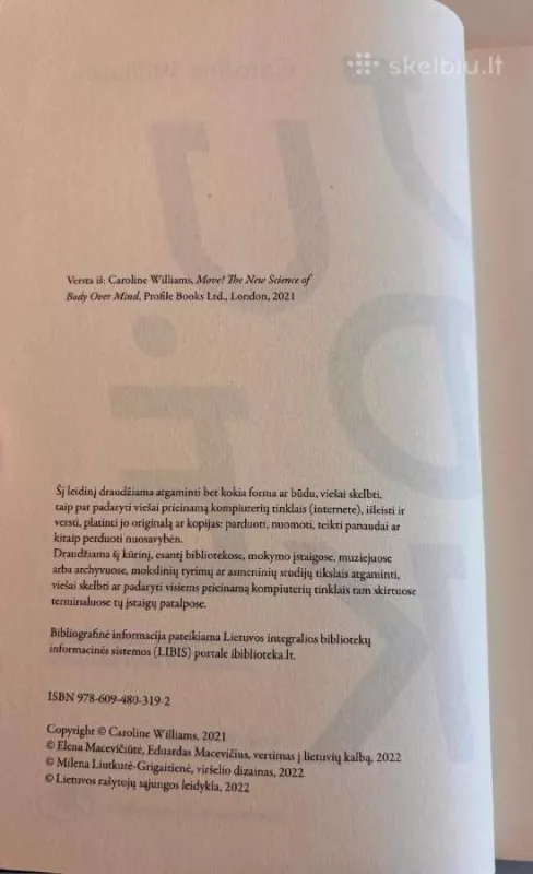 Judėk - Caroline Williams, knyga 4