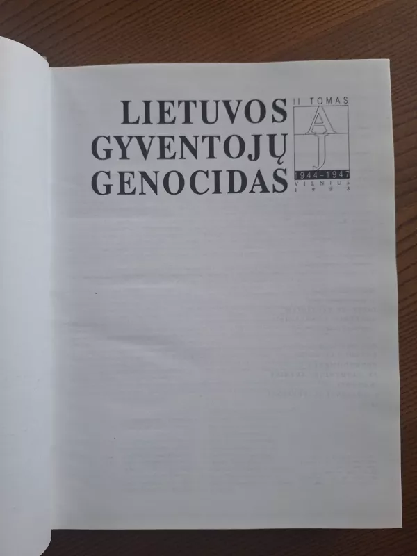 Lietuvos gyventojų genocidas (A-J) - Autorių Kolektyvas, knyga 3
