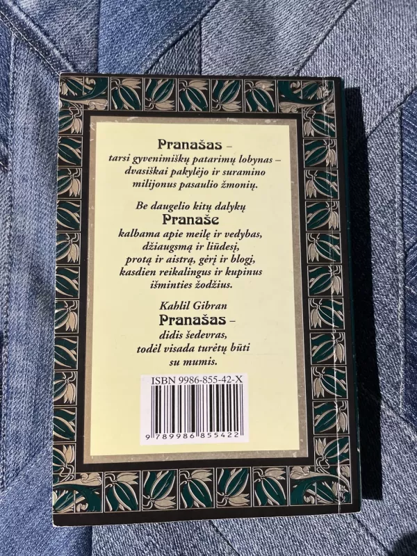 Pranašas - Kahlil Gibran, knyga 6