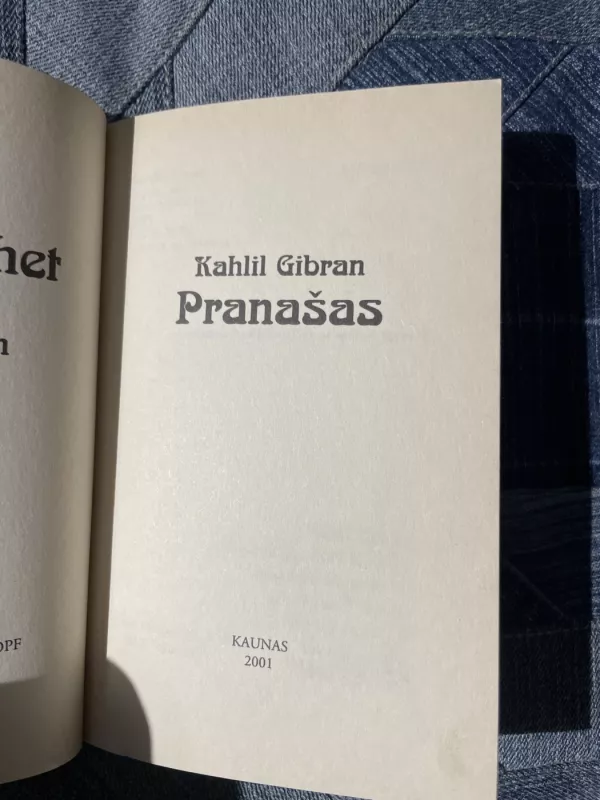 Pranašas - Kahlil Gibran, knyga 3