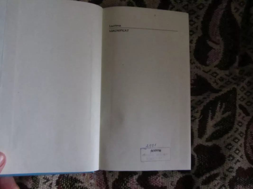 Lacrima Magnificat - Autorių Kolektyvas, knyga 3