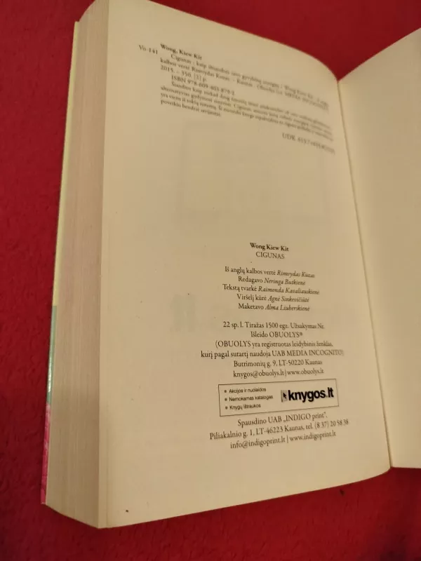 Cigunas - Wong Kiew Kit, knyga 5