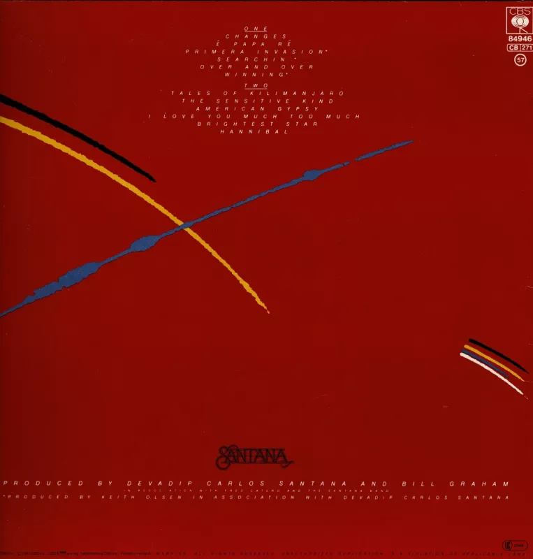 Santana. Zebop - Santana, plokštelė 6