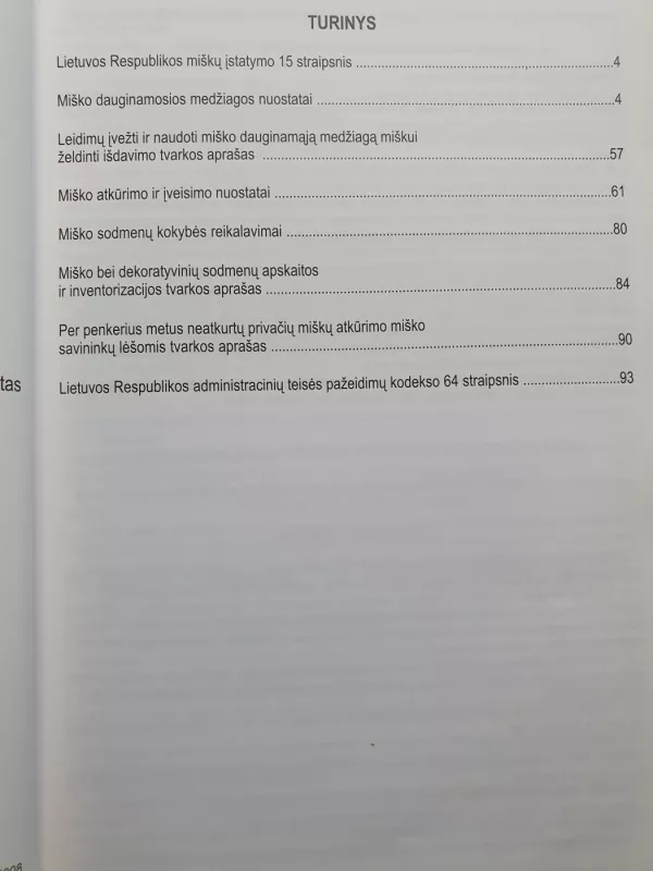 Miško atkūrimas ir įveisimas (teisės aktų rinkinys) - LR aplinkos ministerijos Miškų departamentas, knyga 3