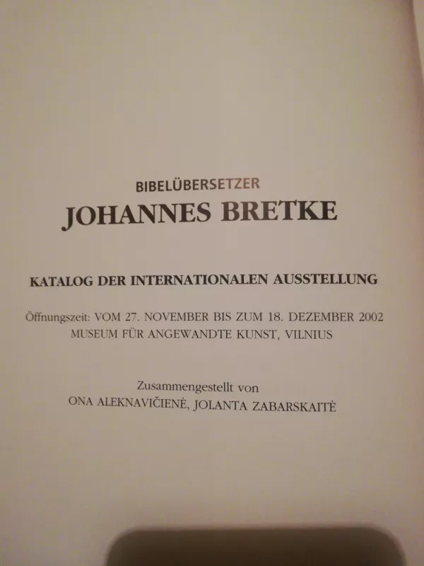 Biblijos vertėjas Jonas Bretkūnas - Autorių Kolektyvas, knyga 3