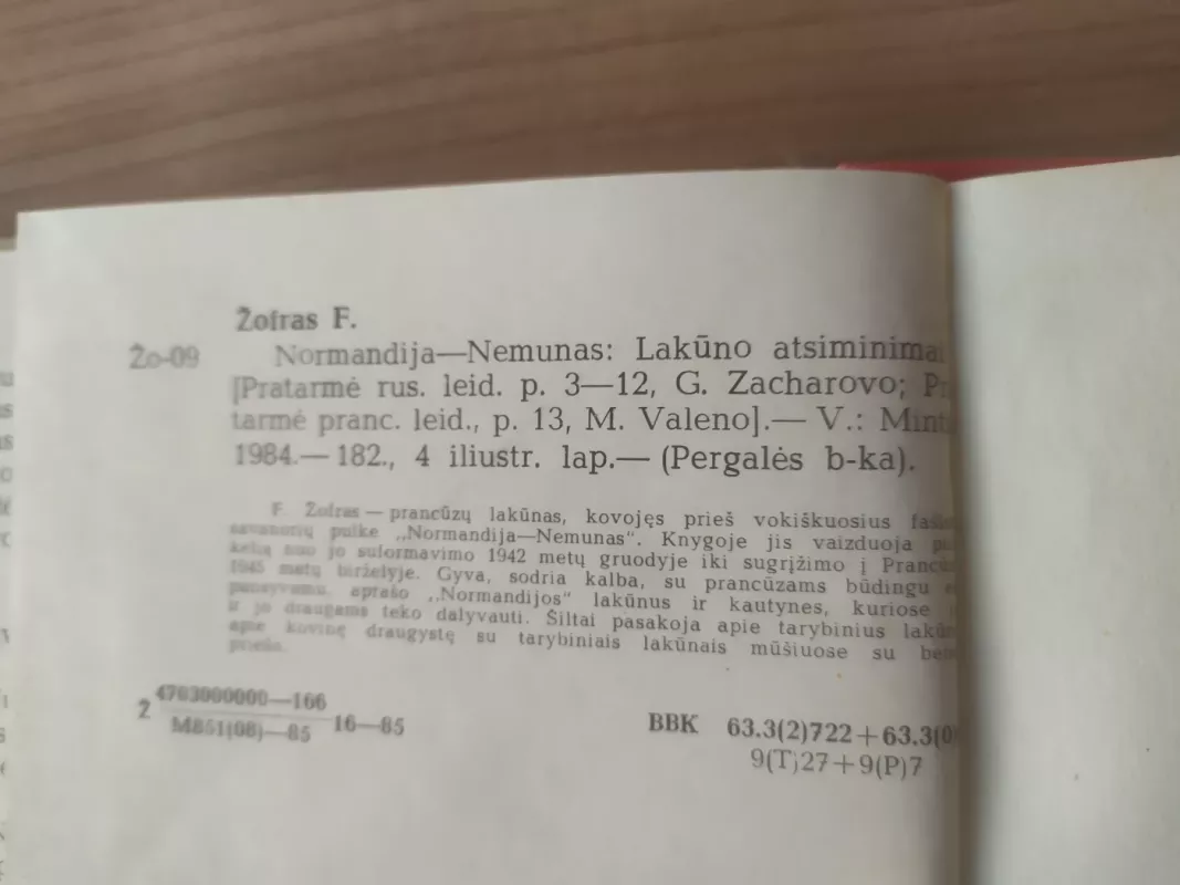 Normandija-Nemunas - Fransua De Žofras, knyga 6