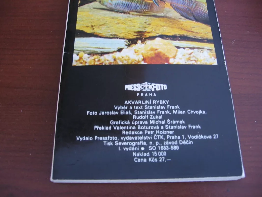 Akvariuno žuvelių kortelių rinkinys - praha, knyga 6