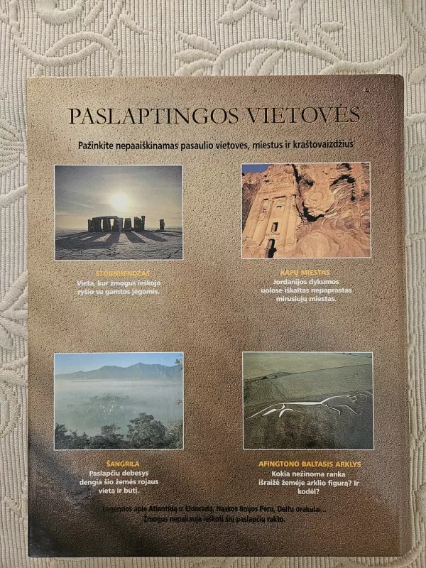 Paslaptingos vietoves : nepaaiškinamos pasaulio simbolines vietos, senoves miestai ir pradingę kraštai. - Jennifer Westwood, knyga 3