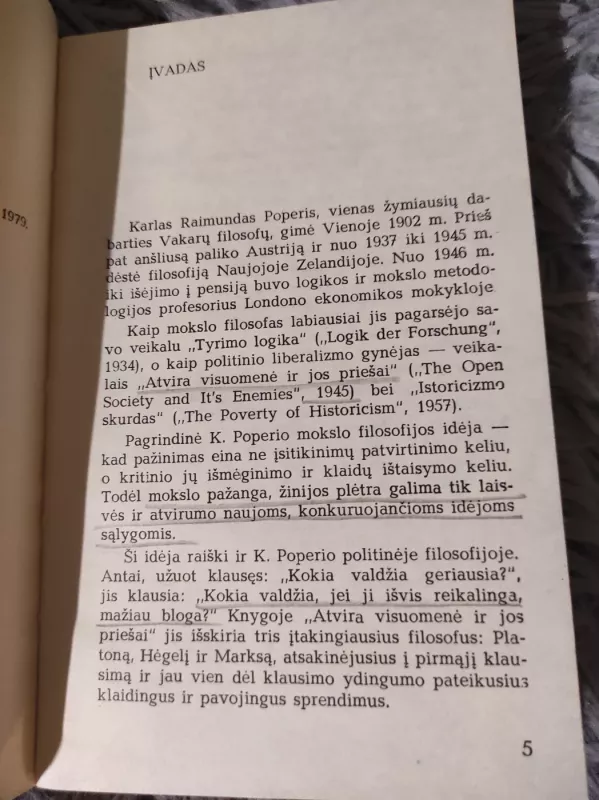 Istorcizmo skurdas - K. R. Poperis, knyga 3