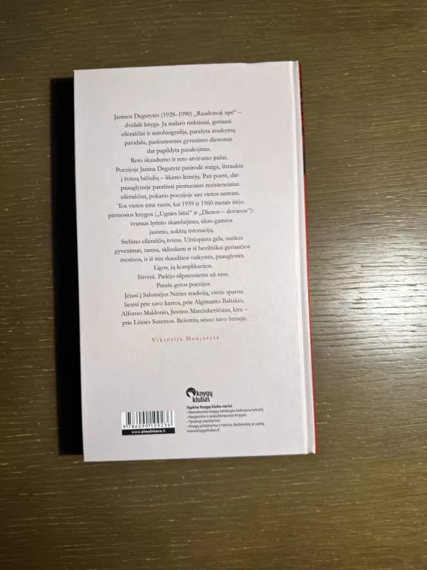 Raudonoji upė - Janina Degutytė, knyga 2