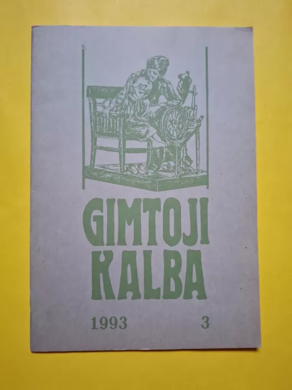 Gimtoji kalba 1993/3 - Autorių Kolektyvas, knyga 2