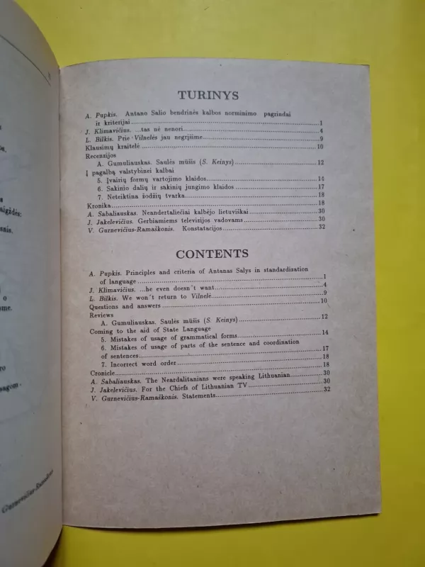 Gimtoji kalba 1993/3 - Autorių Kolektyvas, knyga 3