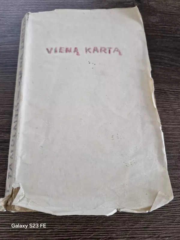 Vieną kartą - Vytautas Tamulaitis, knyga 2