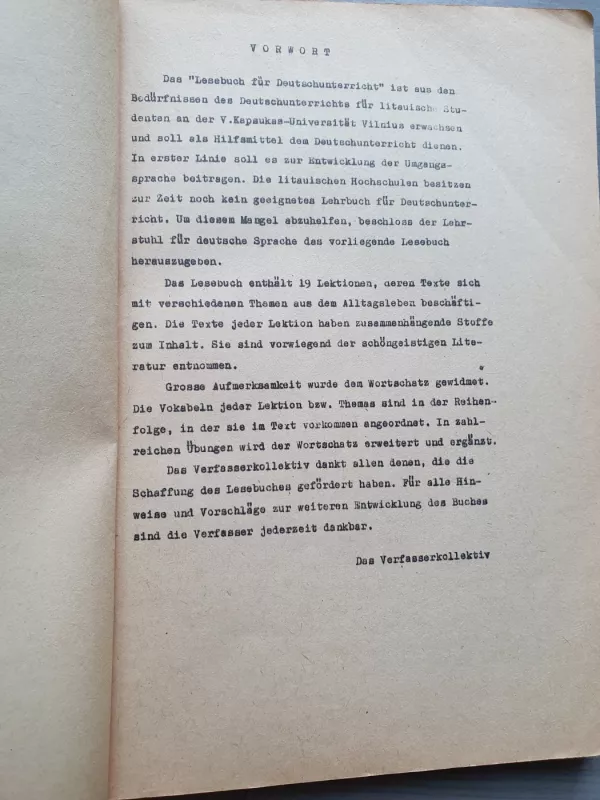 Lesebuch fur deutschunterricht. texte und ubungen - Vytautas Balaišis, knyga 4