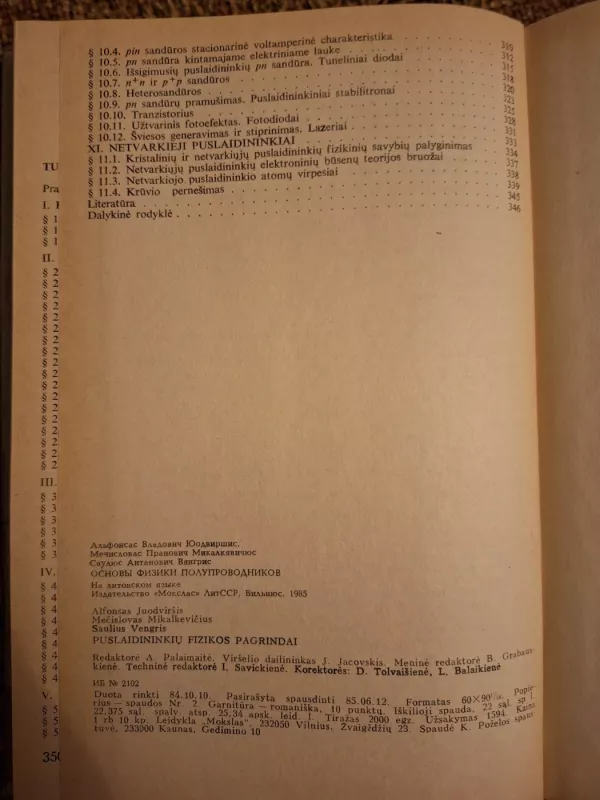 Puslaidininkių fizikos pagrindai - A. Juodviršis, knyga 5