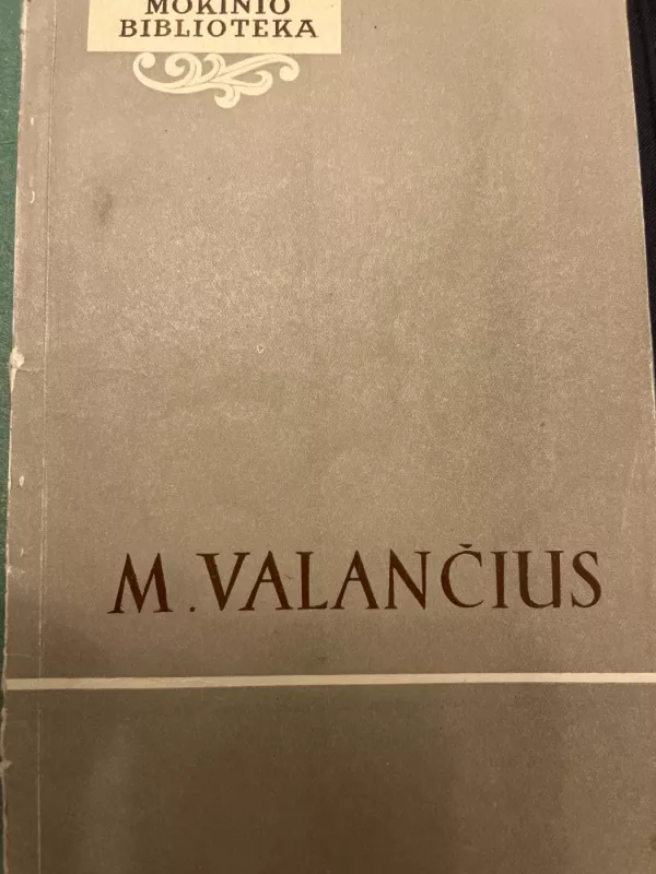 M.Valančius -  Mokinio biblioteka, knyga 2