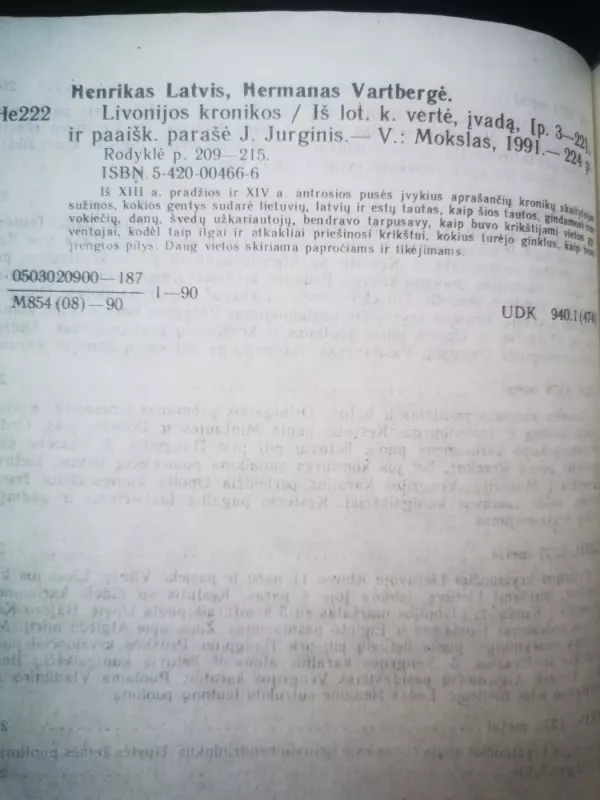 Livonijos kronikos - Henrikas Latvis, knyga 4