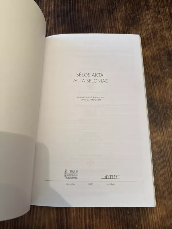 Sėlos aktai - Tomas Baranauskas, knyga 3