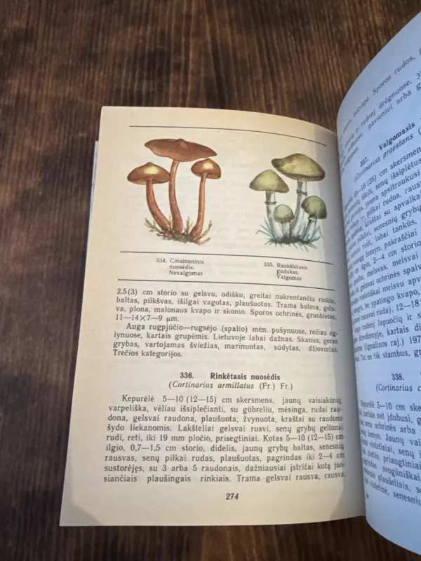 Lietuvos grybai - J. Mazelaitis, A.  Gricius, knyga 6