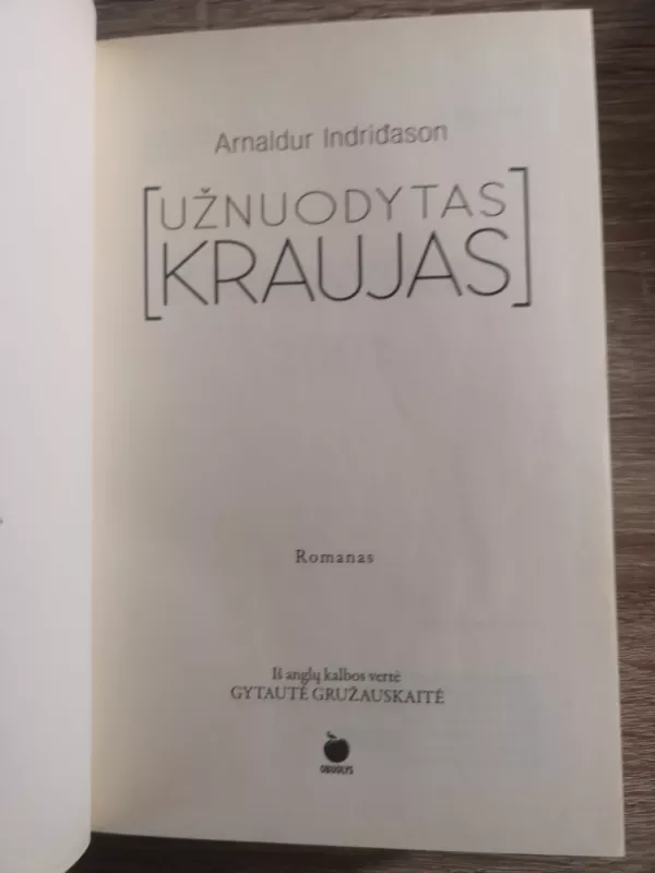 Užnuodytas kraujas - Arnaldur Indridason, knyga 3