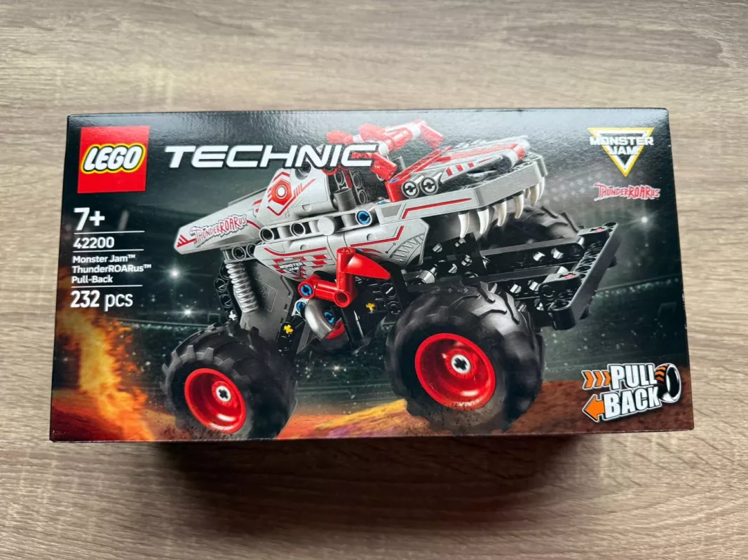 Lego Technic Monster Jam ThunderROARus Pull-Back 42200 - , stalo žaidimas 2