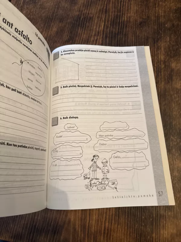 Vaikystės spalvos. Lietuvių kalbos pratybų sąsiuvinis 4 klasei (1 dalis) - Henrika Prosniakova, knyga 5