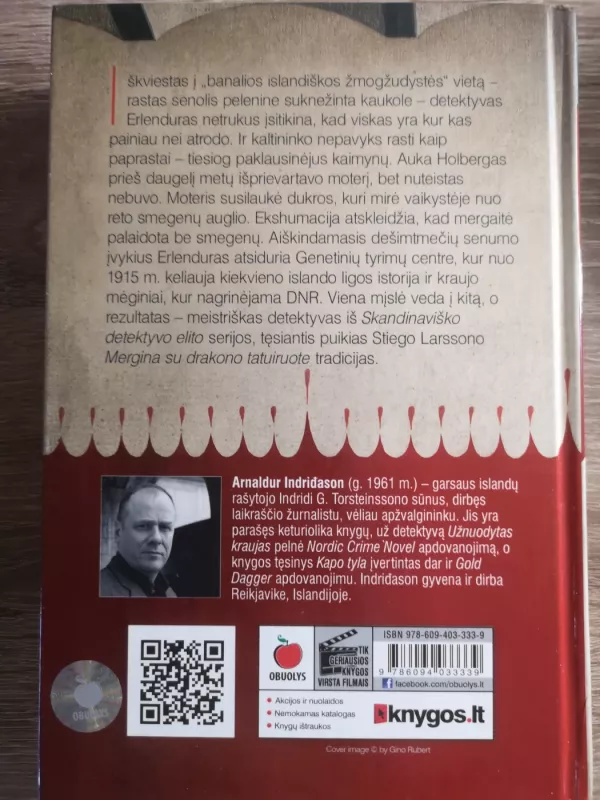 Užnuodytas kraujas - Arnaldur Indridason, knyga 6