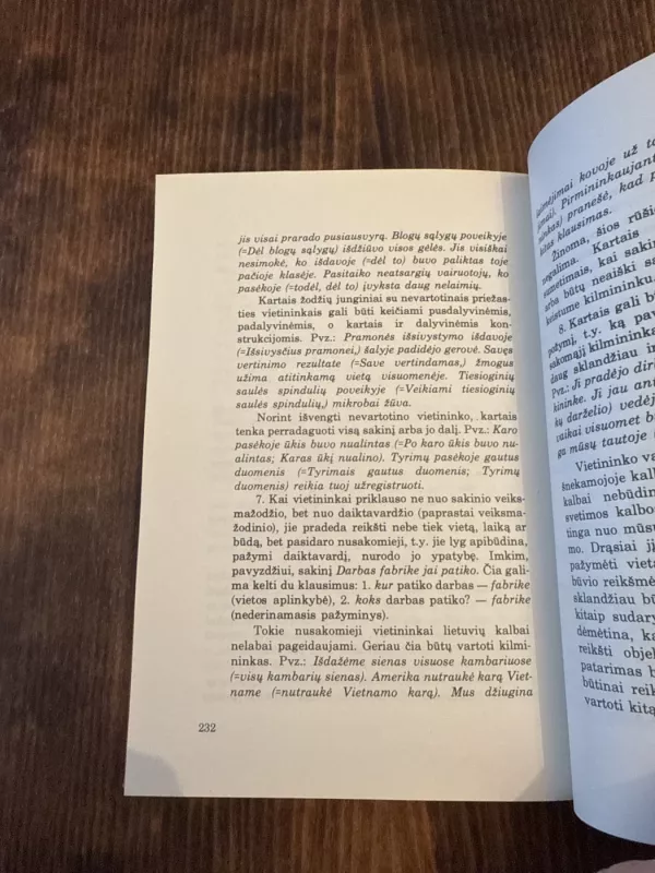 Praktinė Lietuvių kalbos vartosena - Juozas Vaišnys, knyga 6