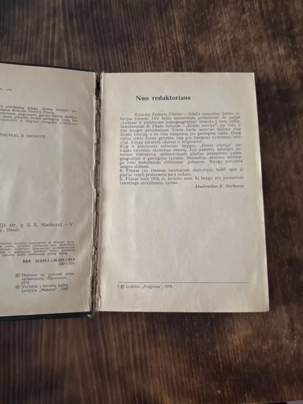Žemės istorija - Ričardas Fosteris Flintas, knyga 3