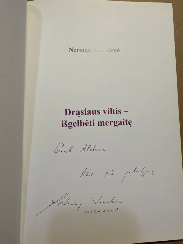 Drasiaus viltis- išgelbėti mergaitę - Neringa Venckienė, knyga 3