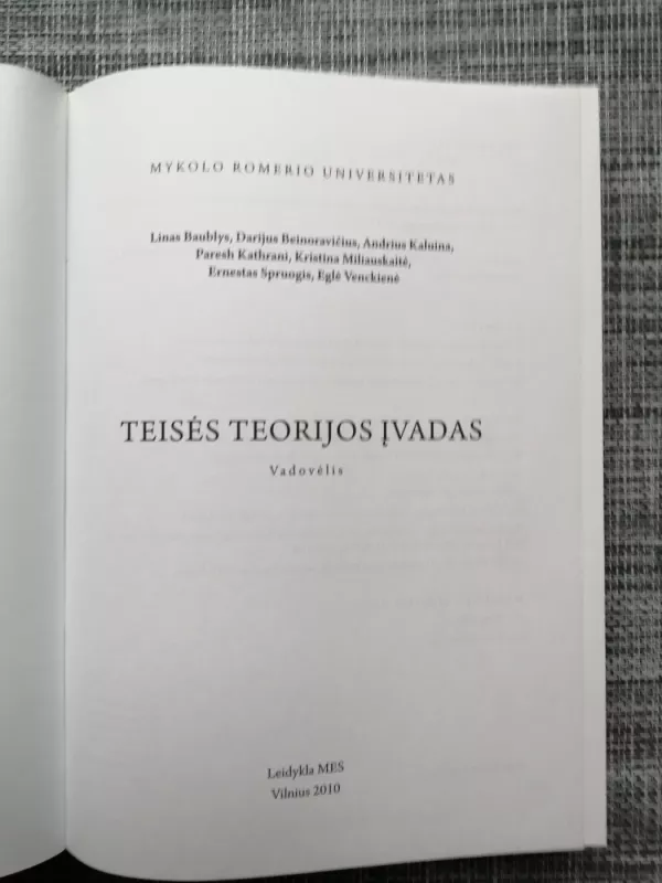 Teisės teorijos įvadas - Autorių Kolektyvas, knyga 3