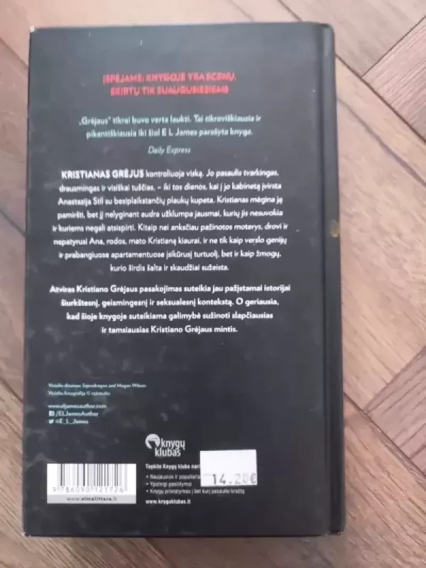 EL James GRĖJUS - James E L, knyga 3
