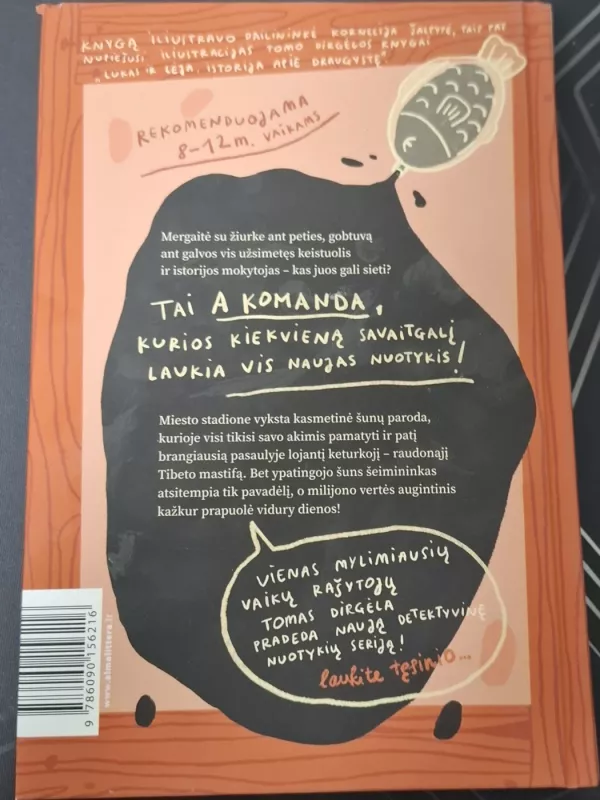 Komanda A ir šuo už milijoną - Tomas Dirgėla, knyga 2