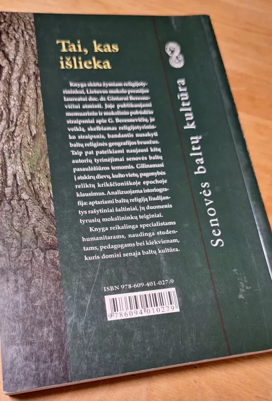 Tai, kas išlieka : senovės baltų kultūra - Elvyra Usačiovaitė, knyga 3