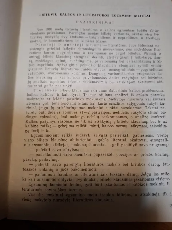 Bendrojo lavinimo mokyklos vidurinio mokslo baigimo egzaminų bilietai - Autorių Kolektyvas, knyga 3