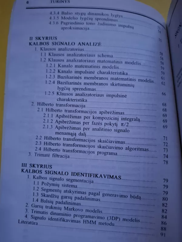 Kalbos signalo algoritmai - Povilas Kemėšis, knyga 5