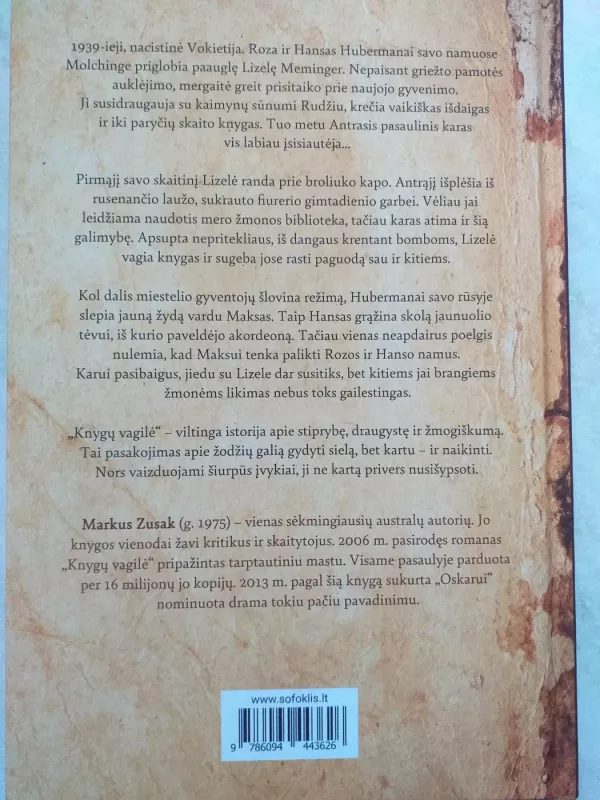 Knygų vagilė - Markus Zusak, knyga 3