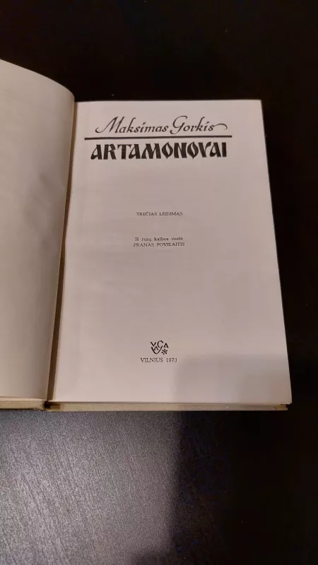 Artamonovai - Maksimas Gorkis, knyga 3