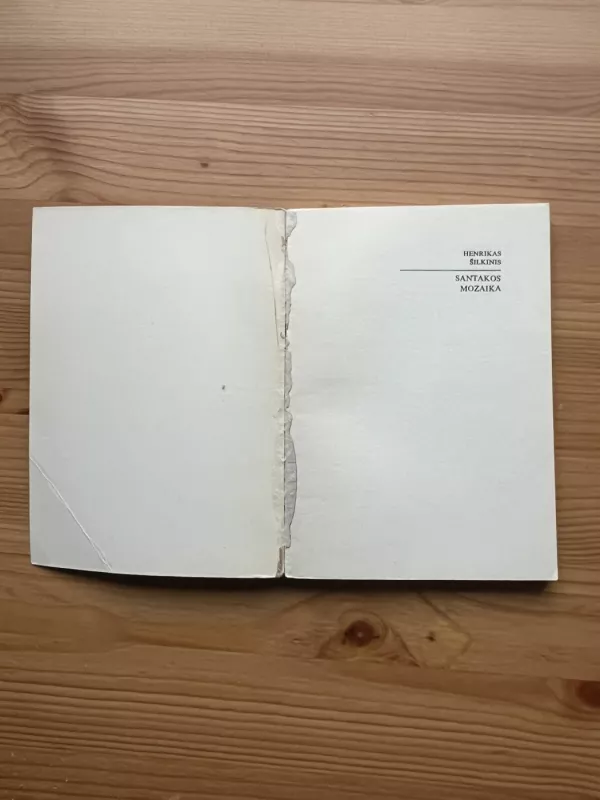 Santakos mozaika - Henrikas Šilkinis, knyga 3