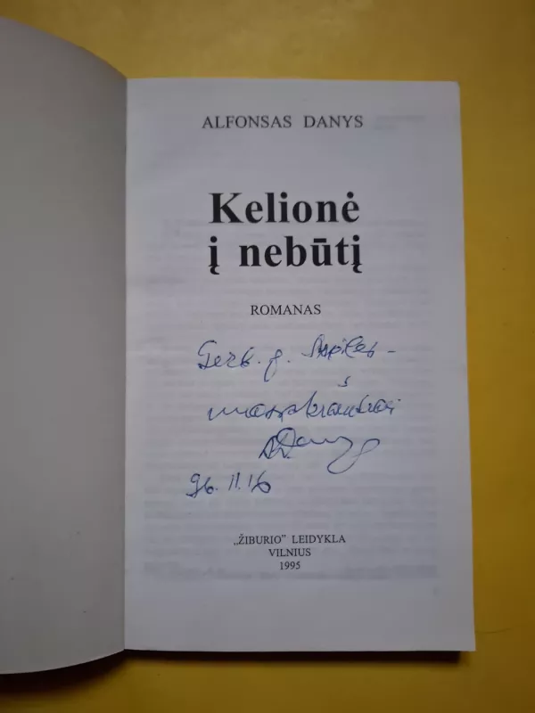 Kelionė į nebūtį - Alfonsas Danys, knyga 4