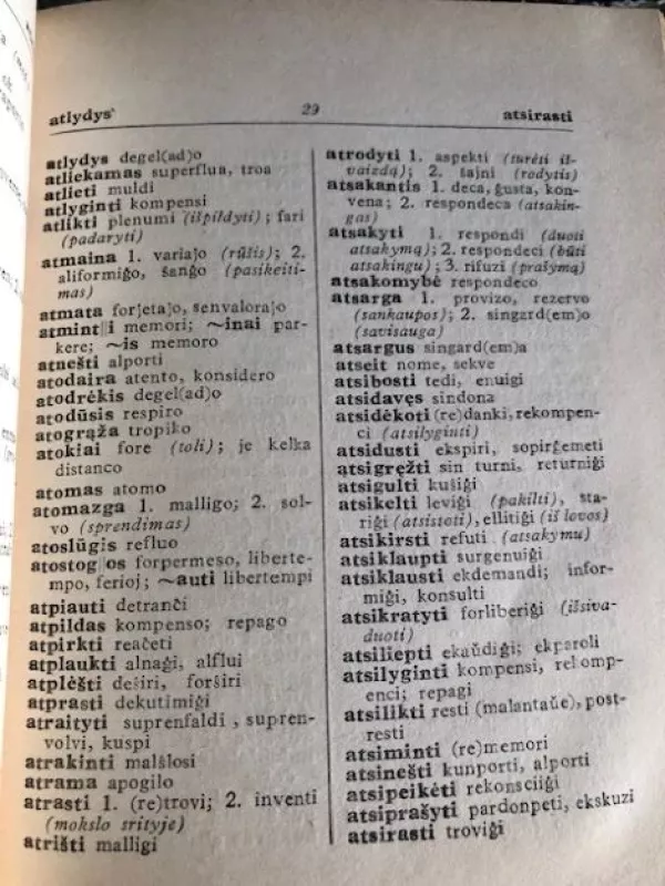 Lietuvių esperanto kalbų žodynėlis - St. Sabalis, knyga 4